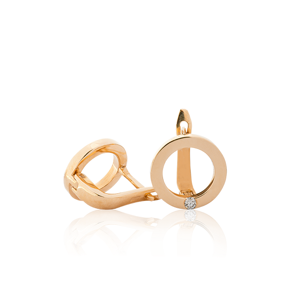 Auskarai su deimantais