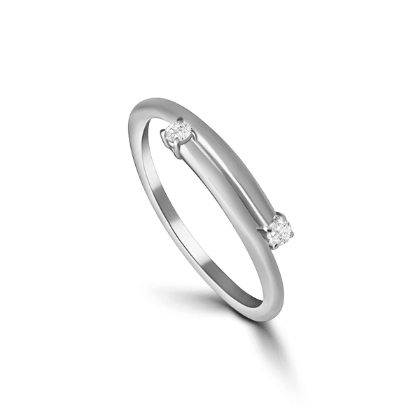 ziedas su deimantais