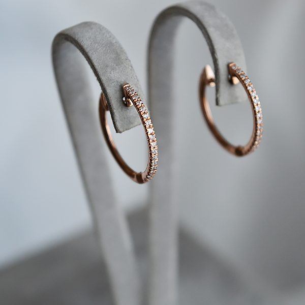 Auskarai su briliantais