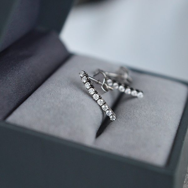 Auskarai su deimantais 0.28 ct.