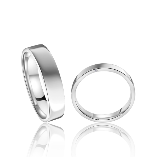 Vestuviniai žiedai „Baku White“