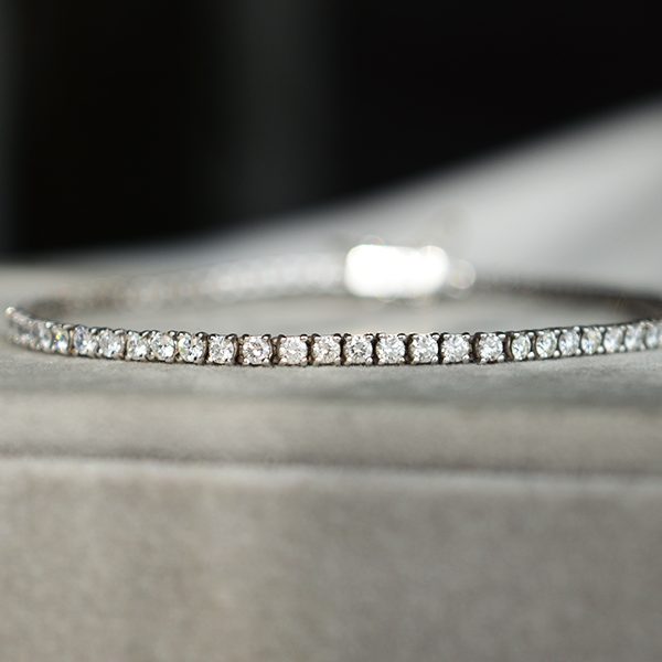 Auksinė apyrankė „Tennis” su deimantais 2.00 ct