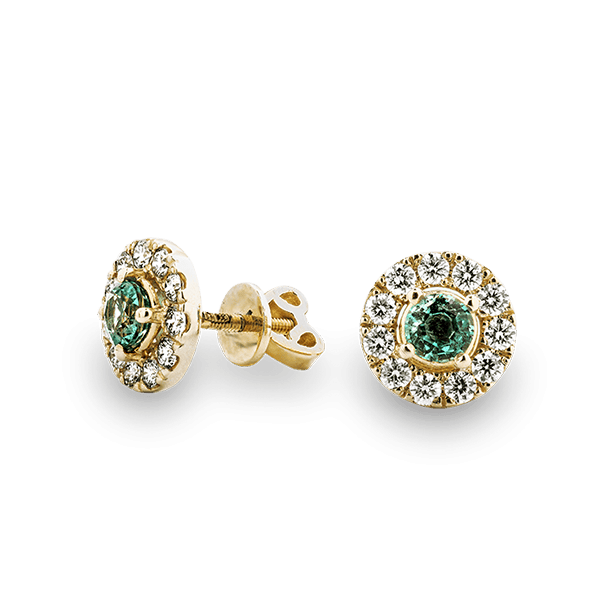 Auskarai su deimantais