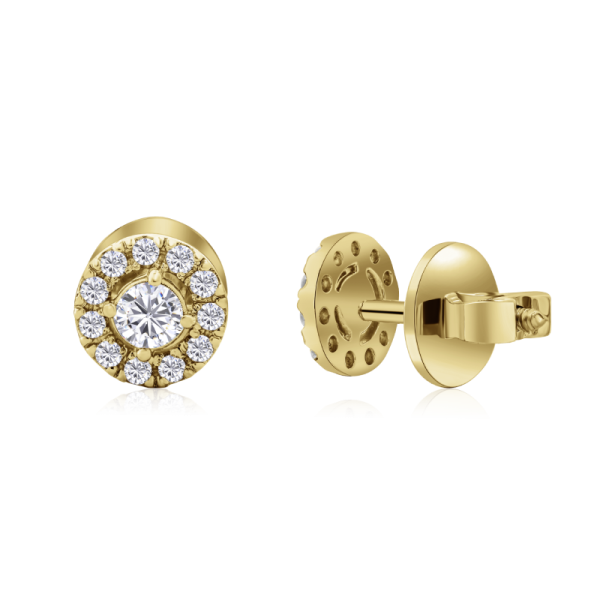 auskarai su deimantais