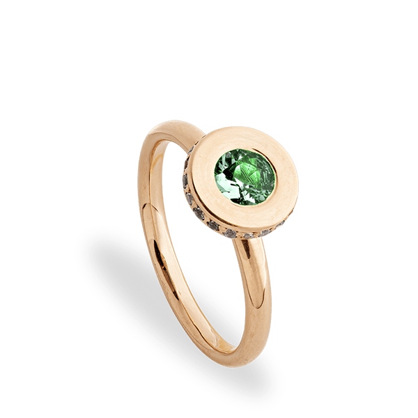 Auksinis žiedas su safyrais