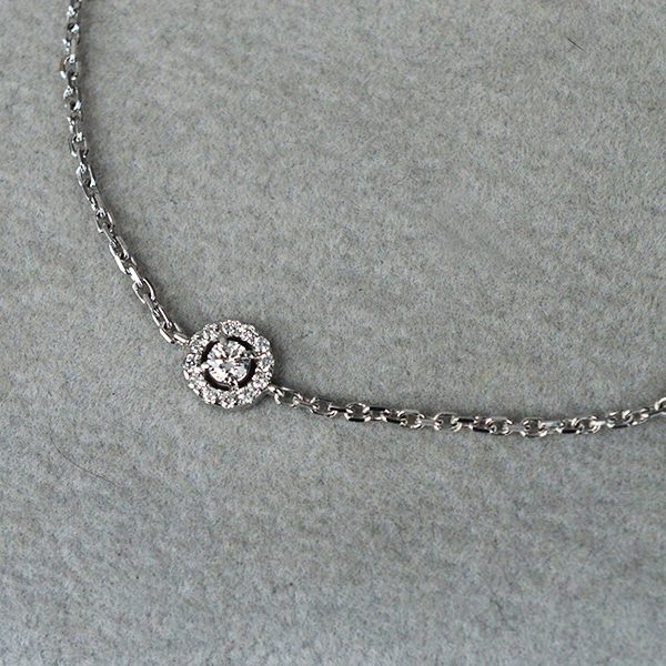 Auksinė apyrankė su deimantais 0.15 ct - Image 3