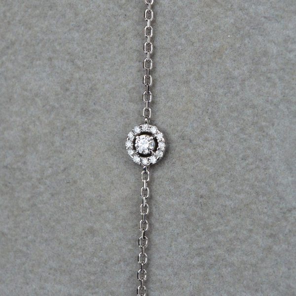 Auksinė apyrankė su deimantais 0.15 ct - Image 4