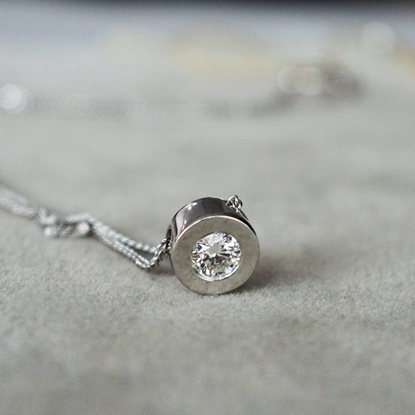 Auksinė grandinėlė su deimantu 0.25 ct. - Image 4