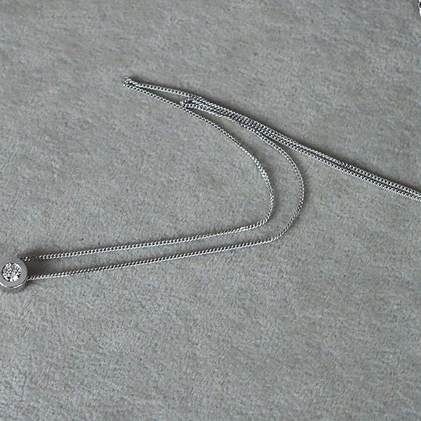 Auksinė grandinėlė su deimantu 0.25 ct. - Image 3