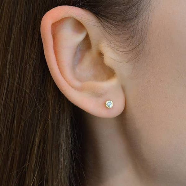 auskarai su deimantais