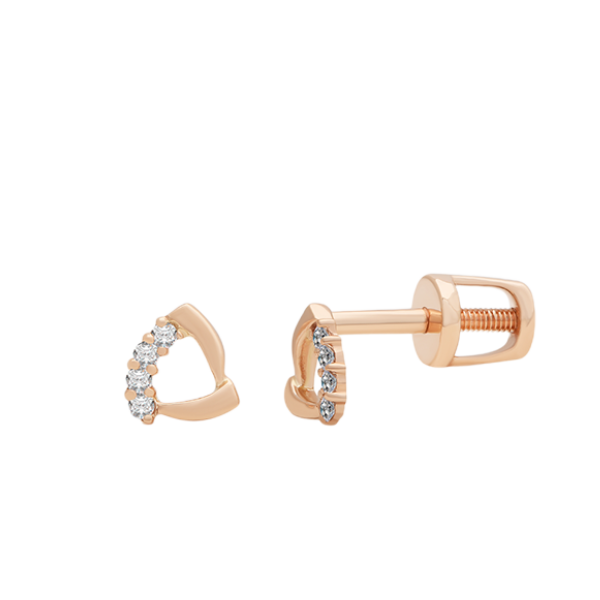 auksiniai vinukai su briliantais