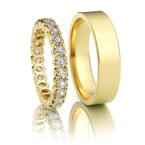 Vestuviniai ziedai Athens, geltonas auksas