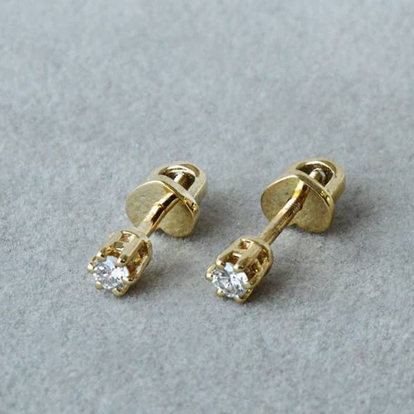 auskarai su deimantais