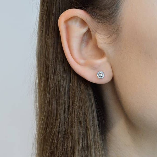 auskarai su deimantais