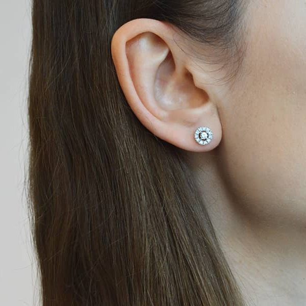 auskarai su deimantais