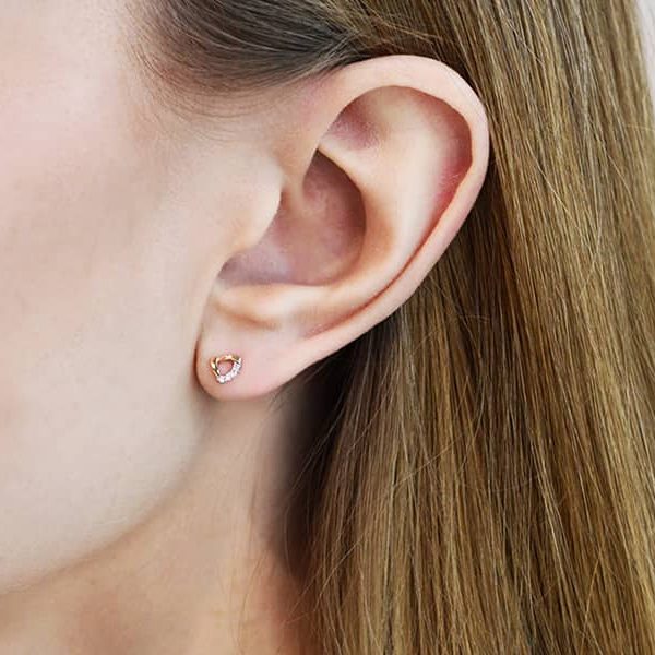 auskarai su deimantais