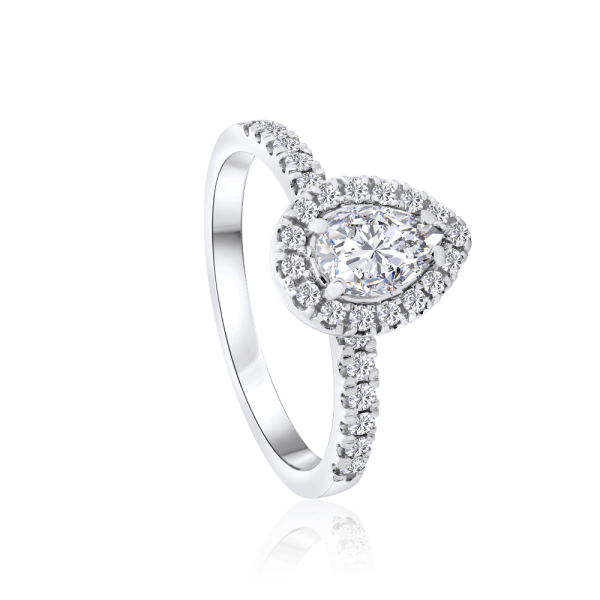 ziedas su deimantais