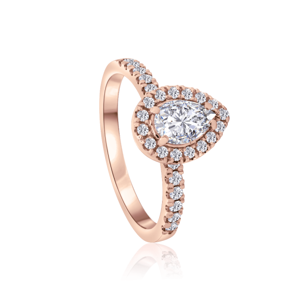 ziedas su deimantais