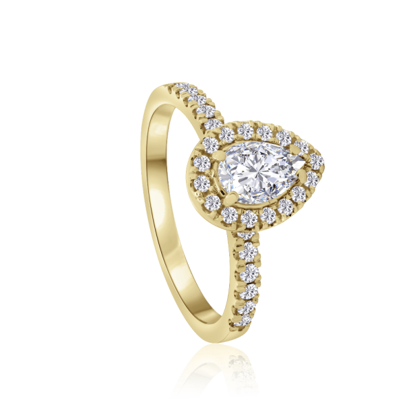 ziedas su deimantais