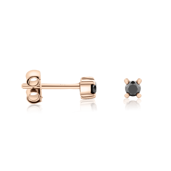 auskarai su juodais deimantais