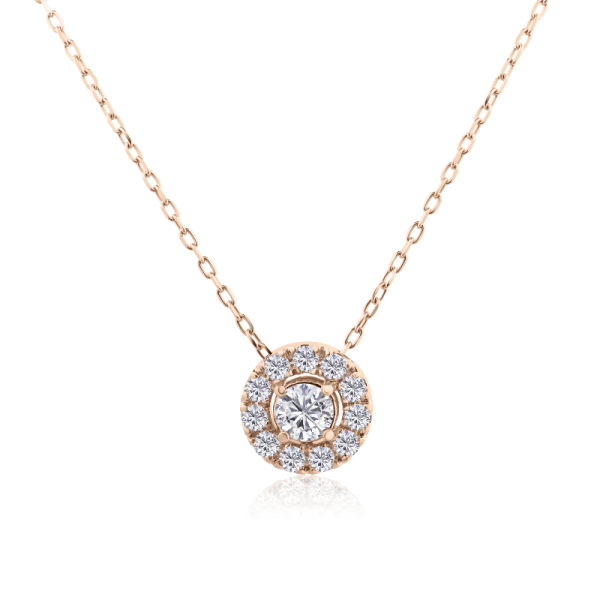 auksinis kolje su deimantais