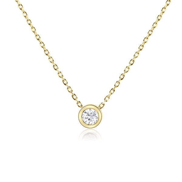 auksinis kolje su deimantais