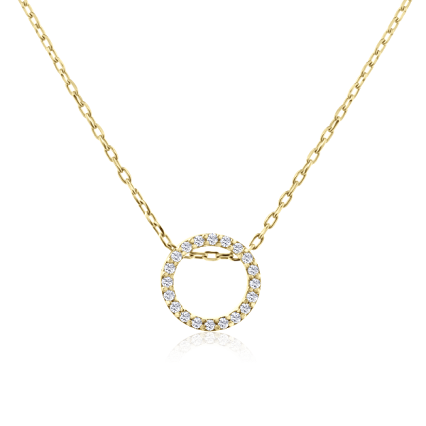 auksinis kolje su deimantais