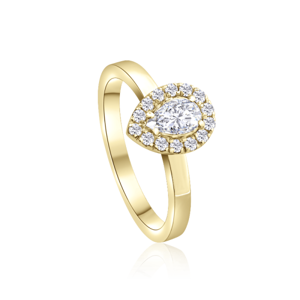 auksinis ziedas su deimantais