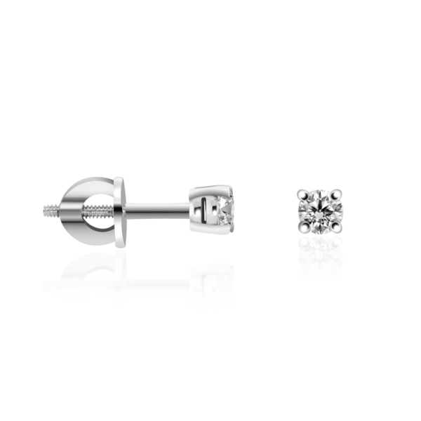 balto aukso auskairai su deimantais