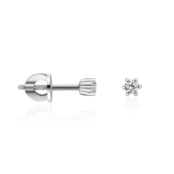 balto aukso auskairai su deimantais